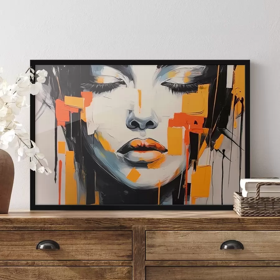 Fotobehang Abstract portret f43019