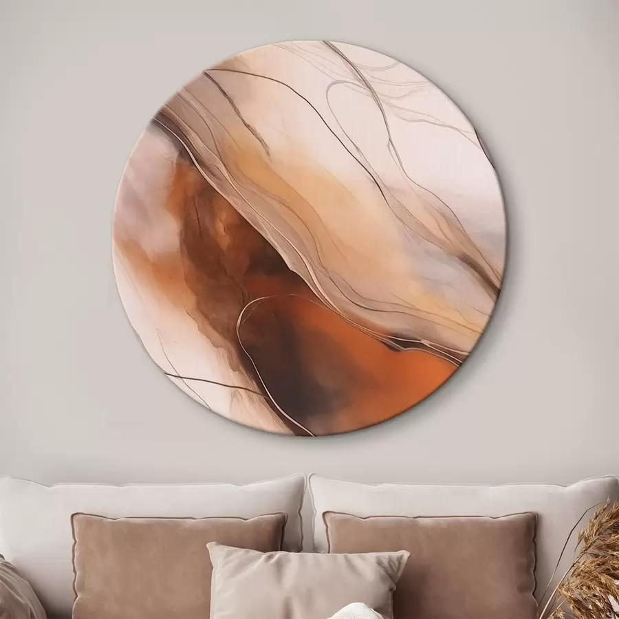  Peintures Peinture abstraite dans des tons chauds r43017