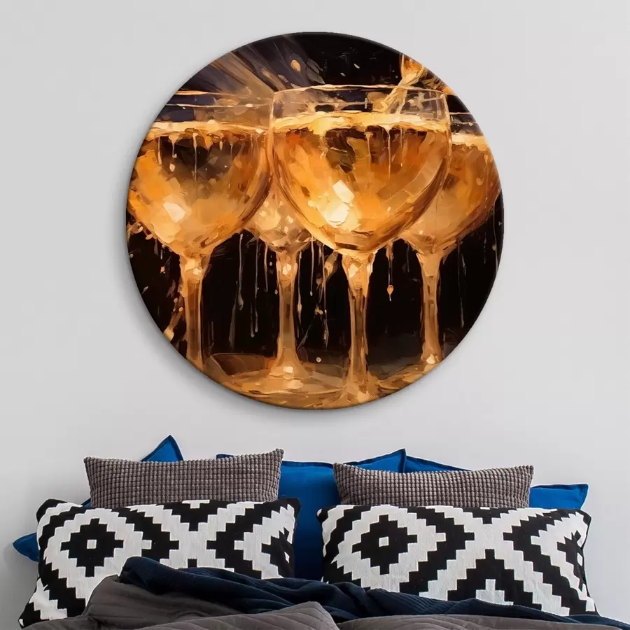  Schilderijen Champagneglazen r43021