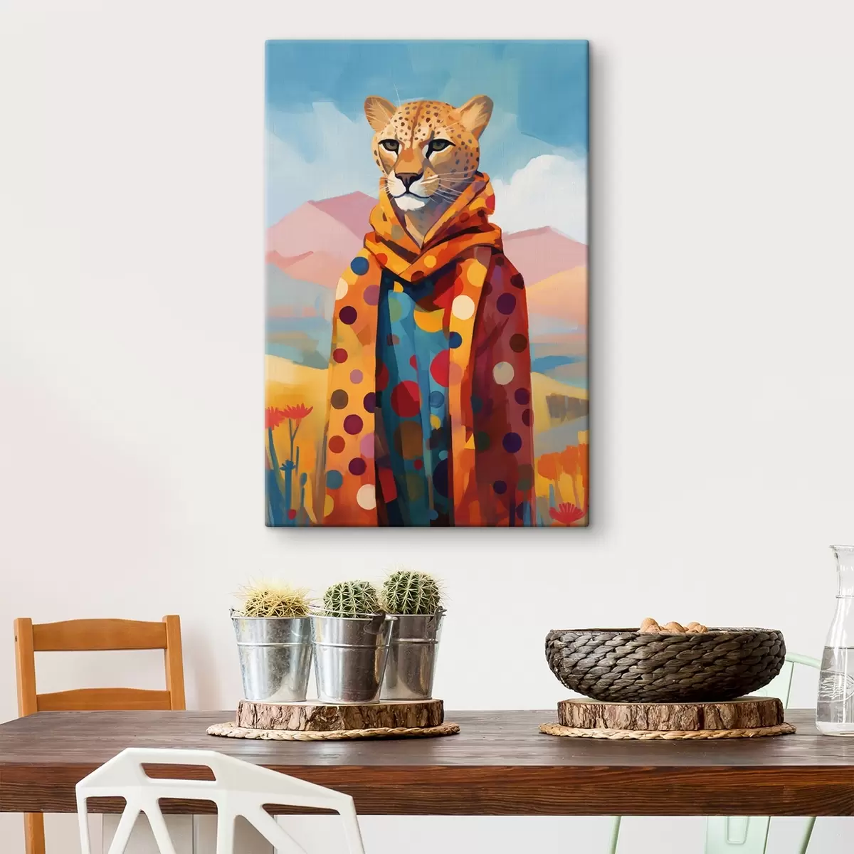  Peintures Guépard stylé s43152