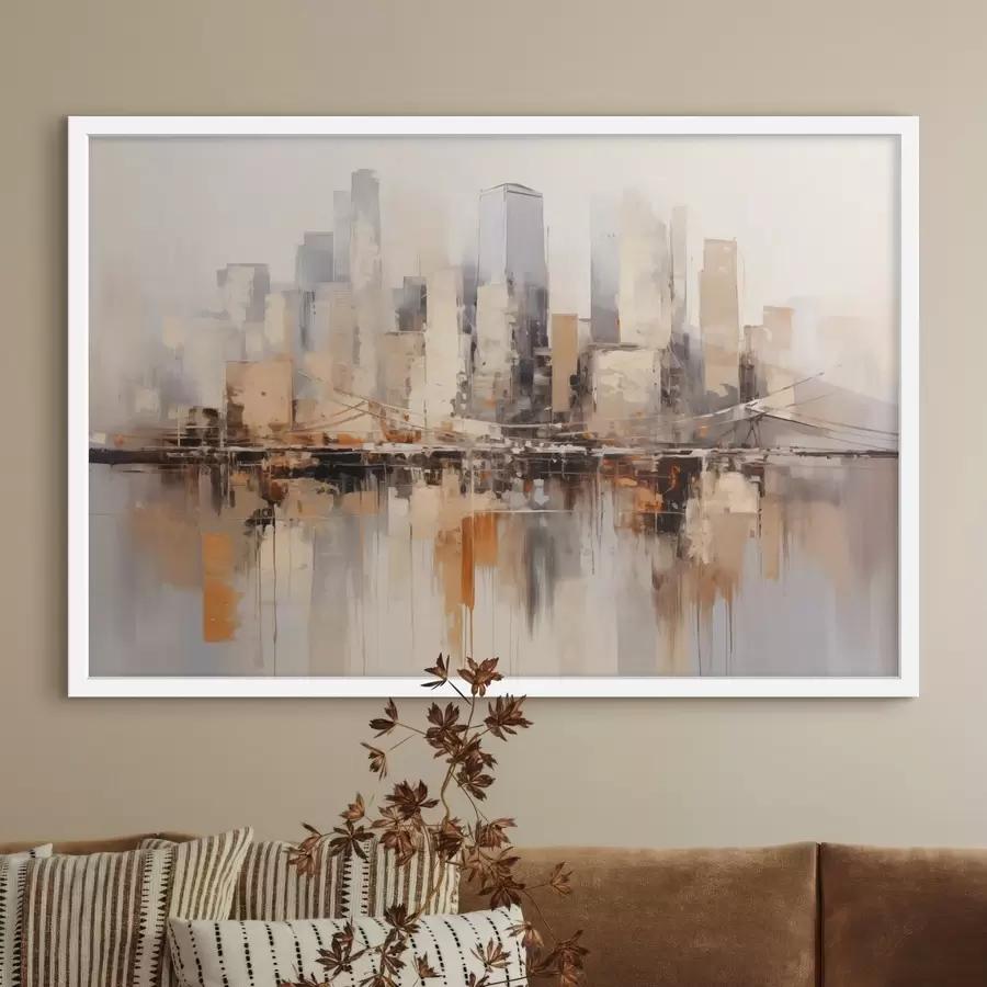 Papier peint photo Ville de l’autre côté de l’eau f43168