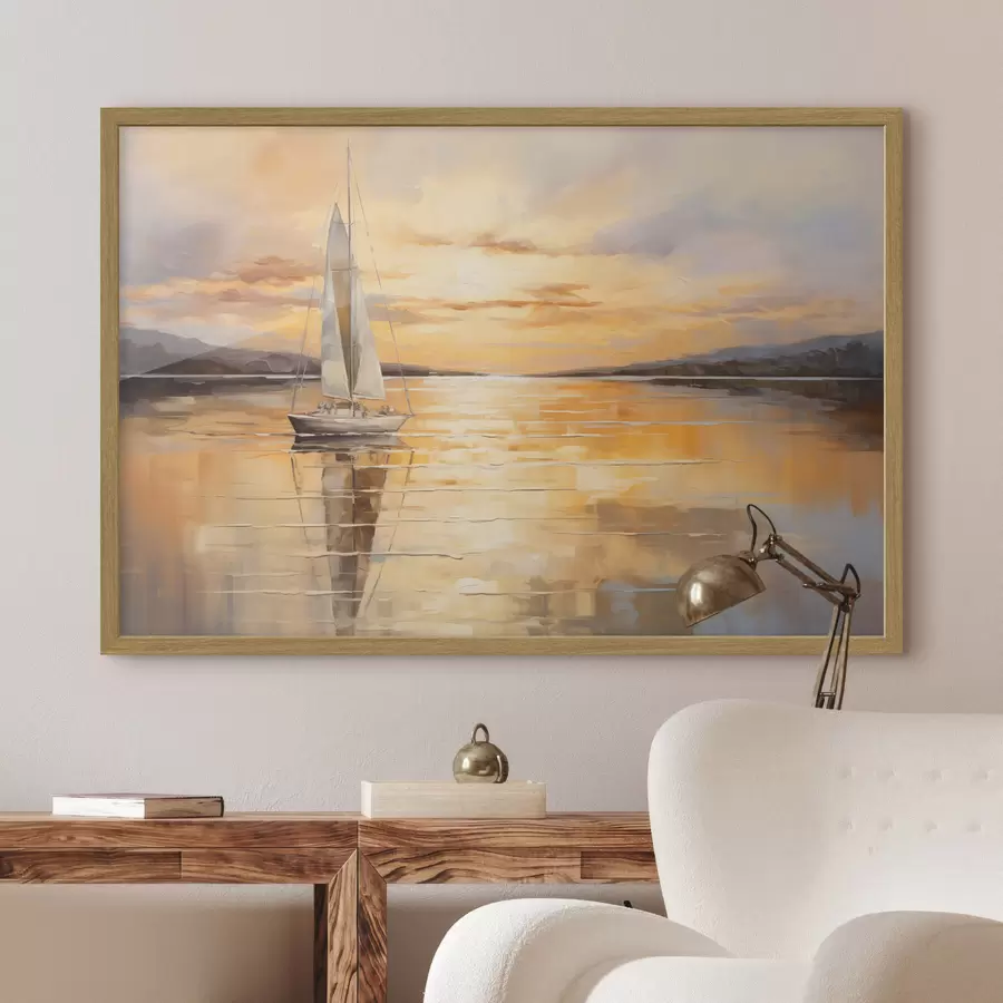 Papier peint photo Voile vers le soir f43169
