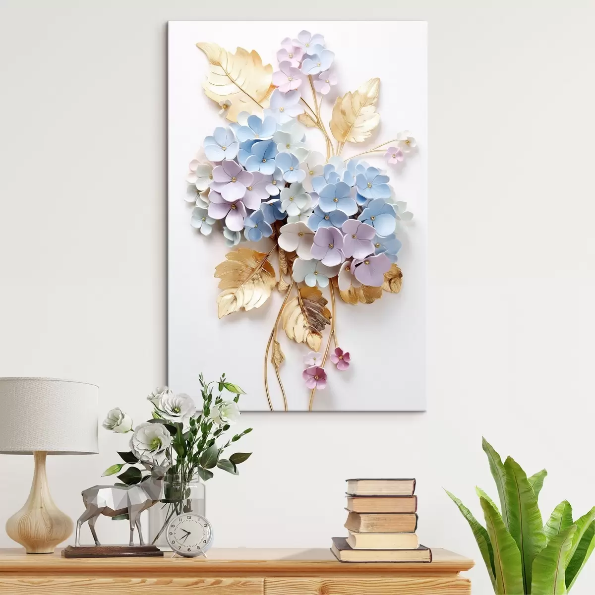  Schilderijen Tere takken van hortensia s43122