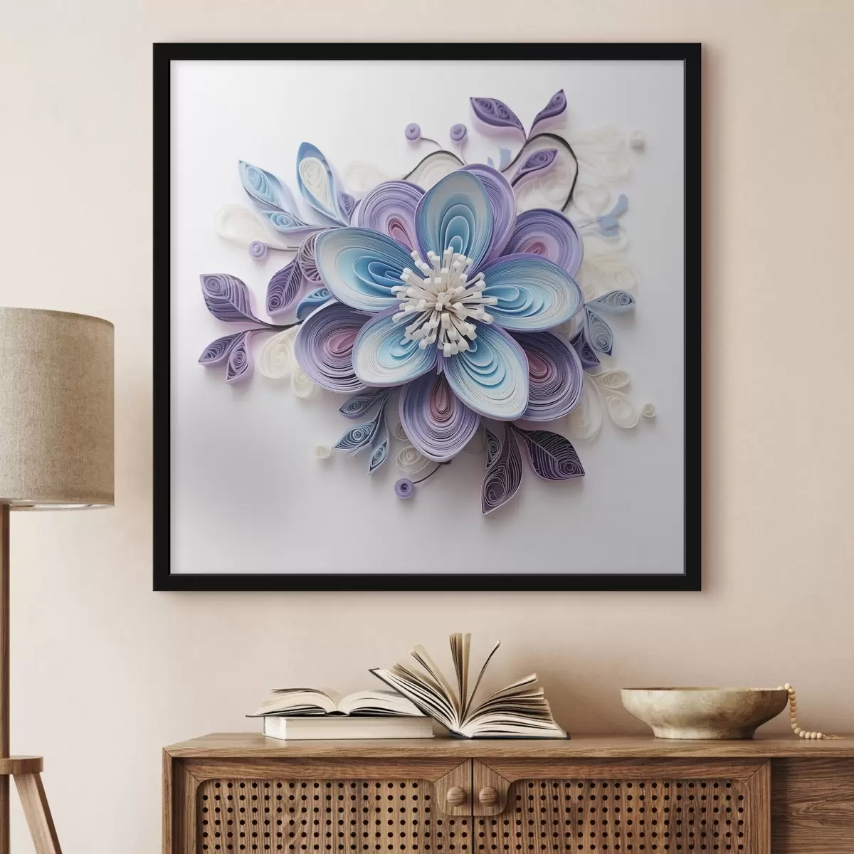 Poster Abstracte bloem f43123