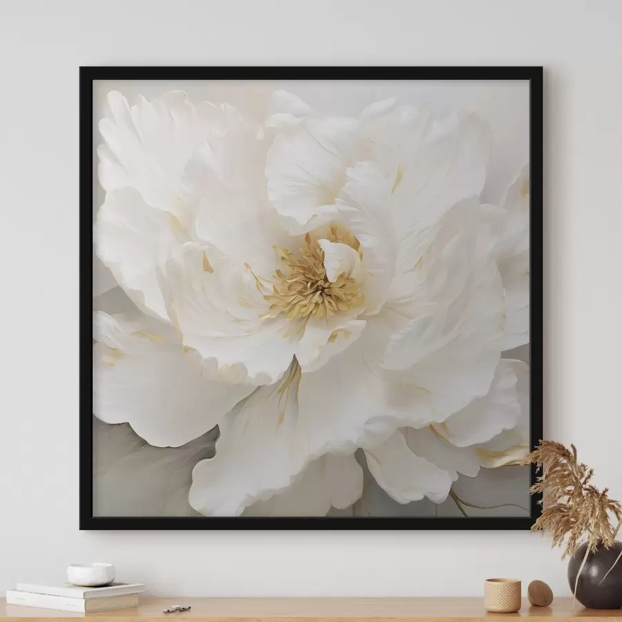 Fotobehang Grote witte bloem f43126