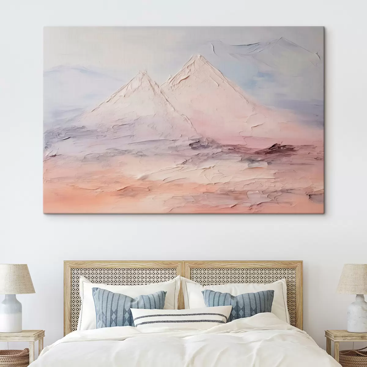  Peintures Peinture minimaliste imitant les montagnes s43200