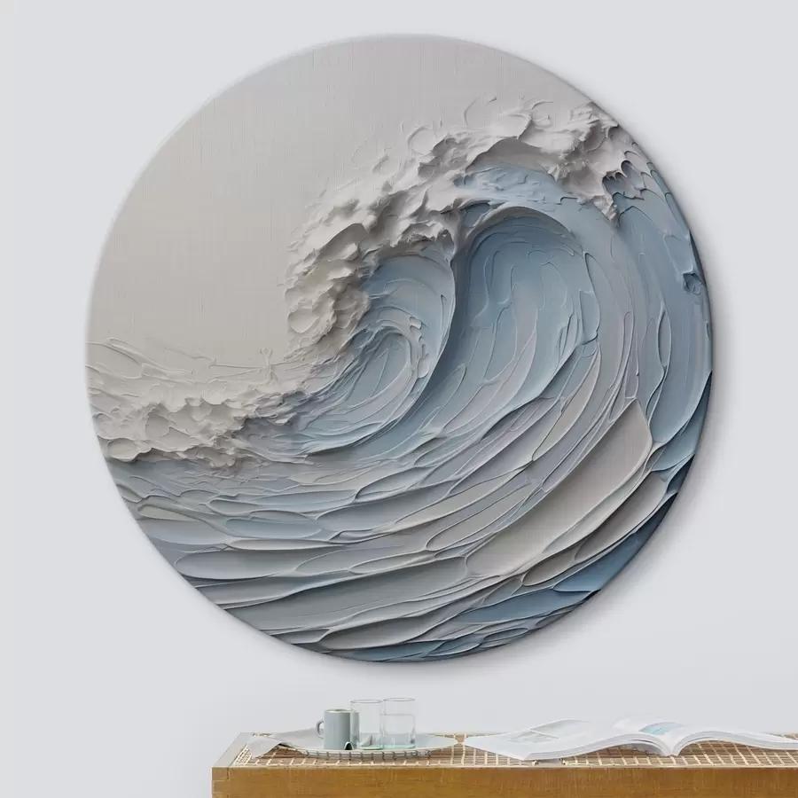  Schilderijen Abstracte golf imitatie penseelstreken r43194