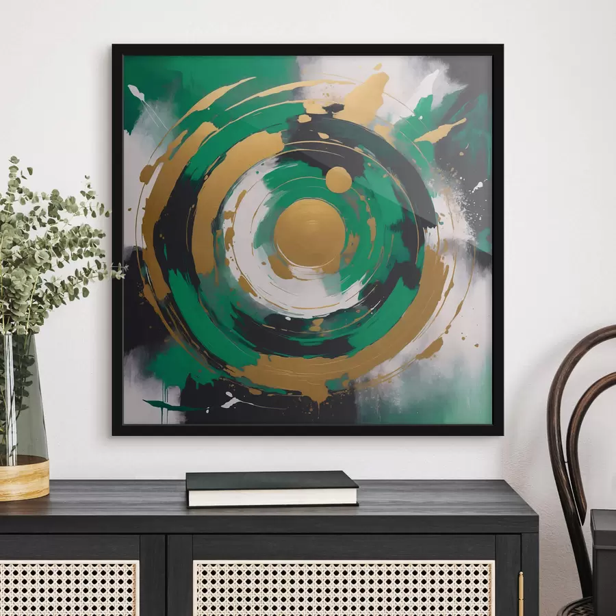 Papier peint photo Abstraction avec un cercle f42992