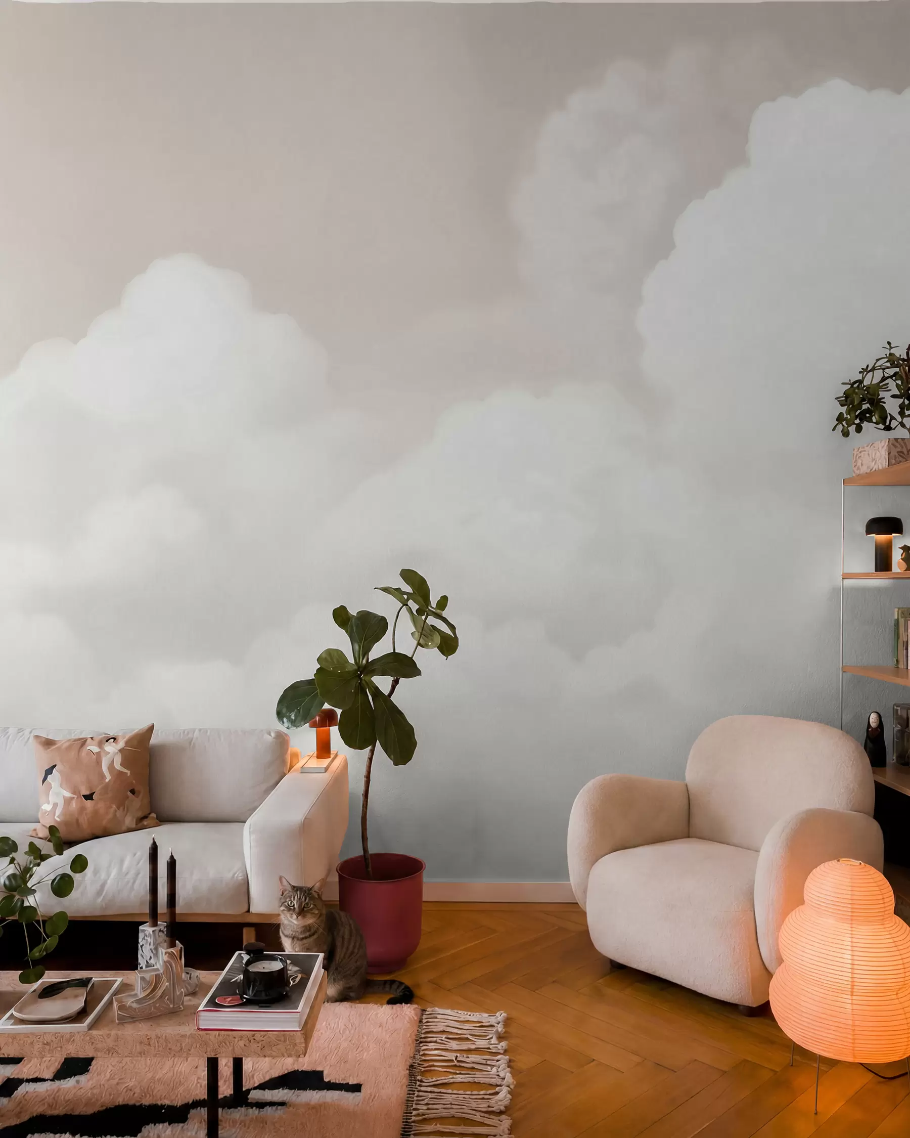 Fotobehang Lucht en wolken w03301v2