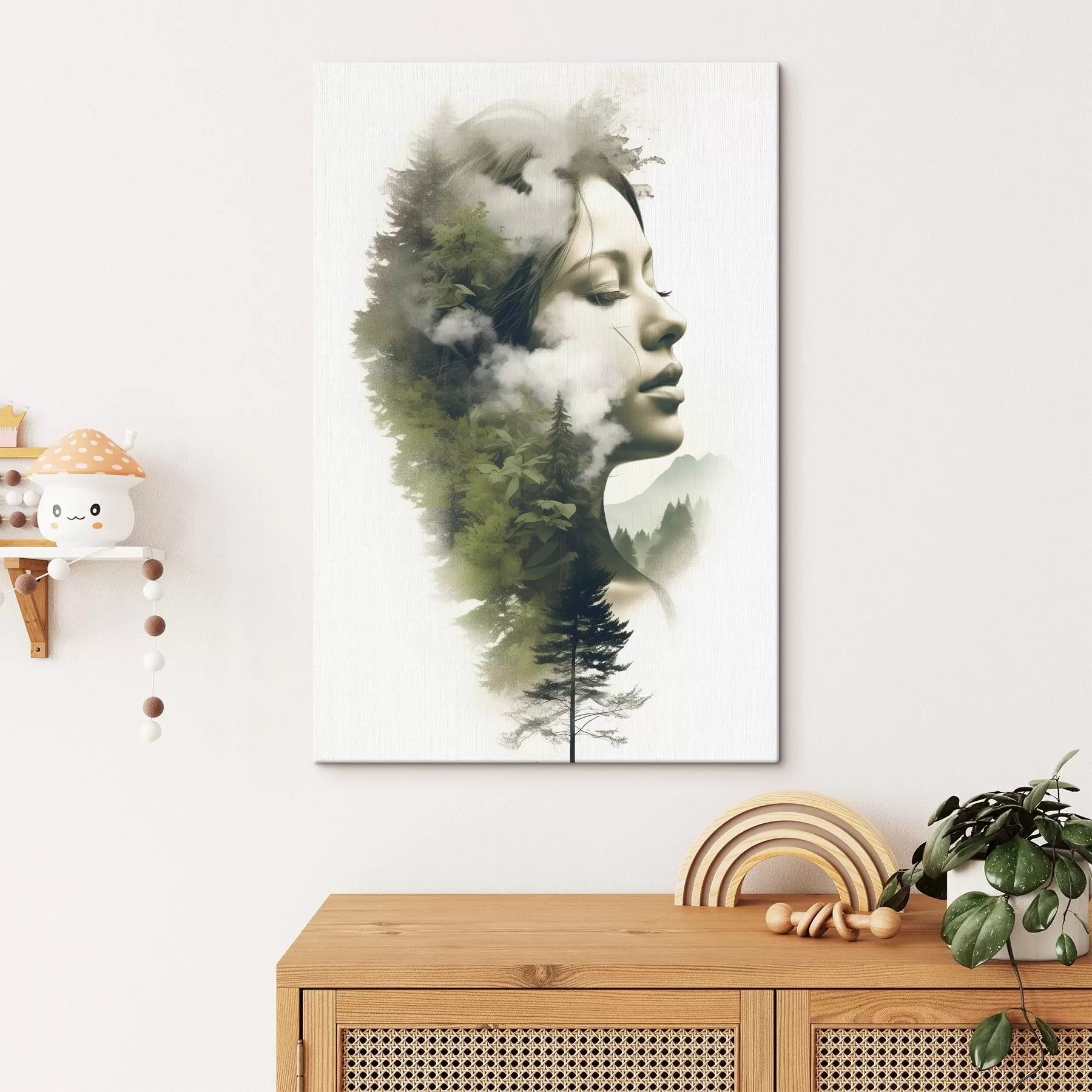  Peintures Personnes, fille, nature, vue abstraite s43206