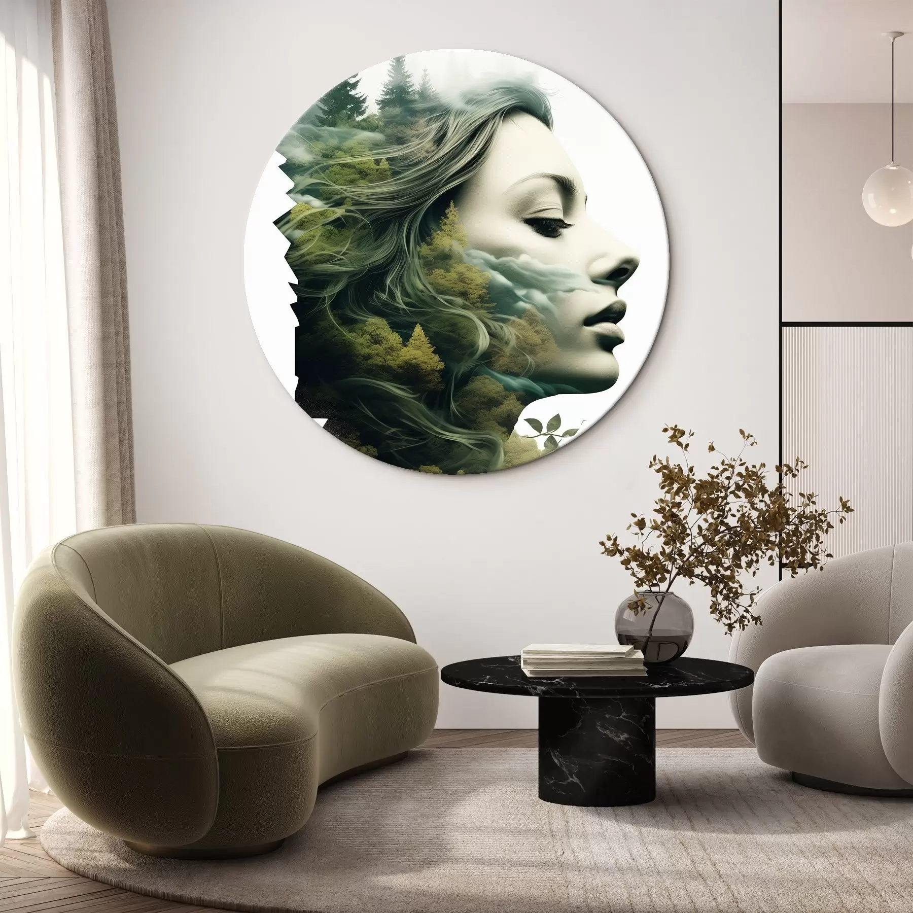  Schilderijen Mensen, meisje, natuur r43205