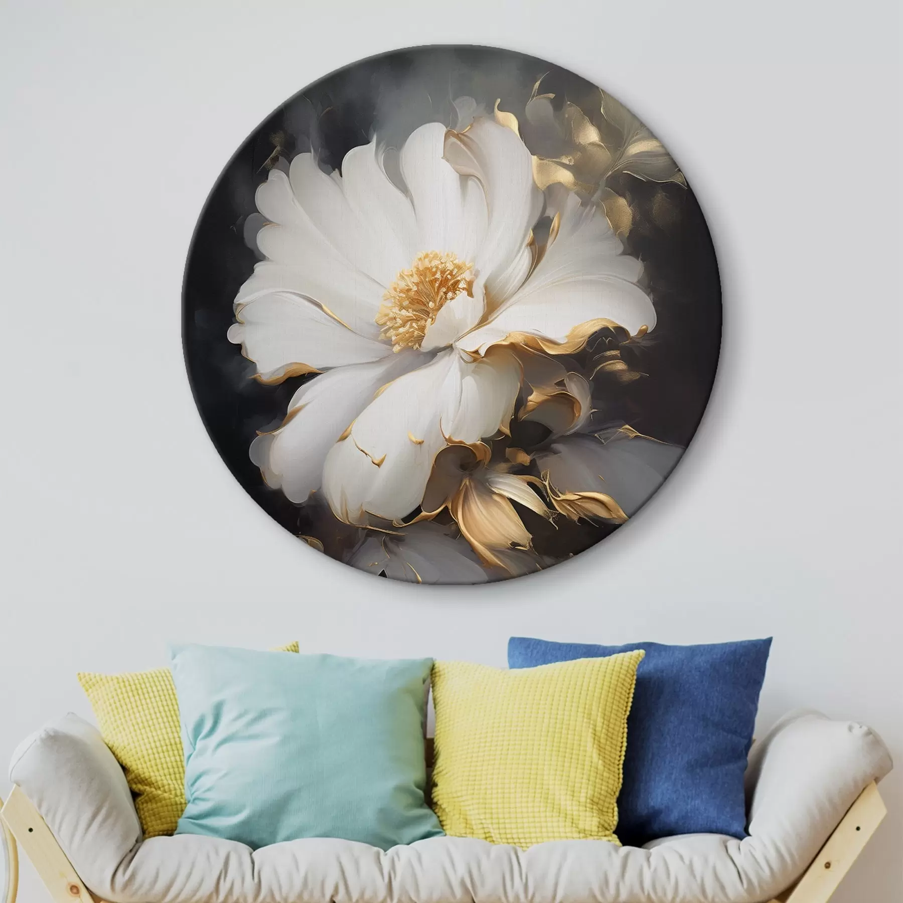  Schilderijen Grote lichte bloem r43208