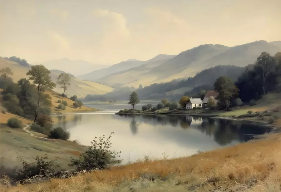 Papier peint photo Tranquillité du paysage w03331