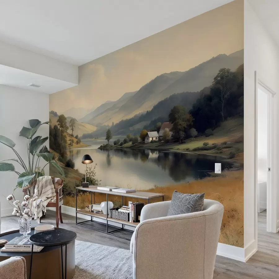 Fotobehang Landschap rust w03331