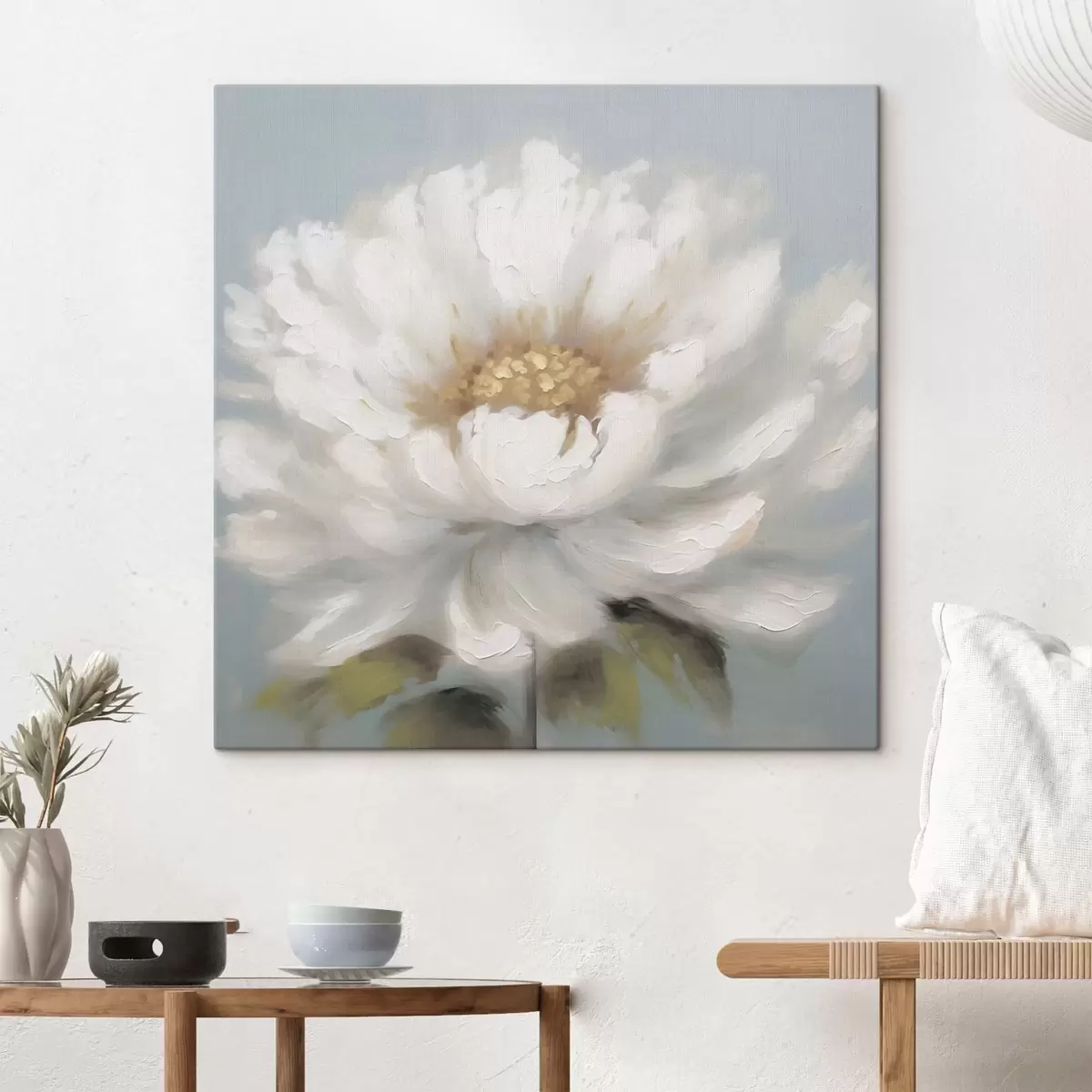  Peintures fleur blanche s43070