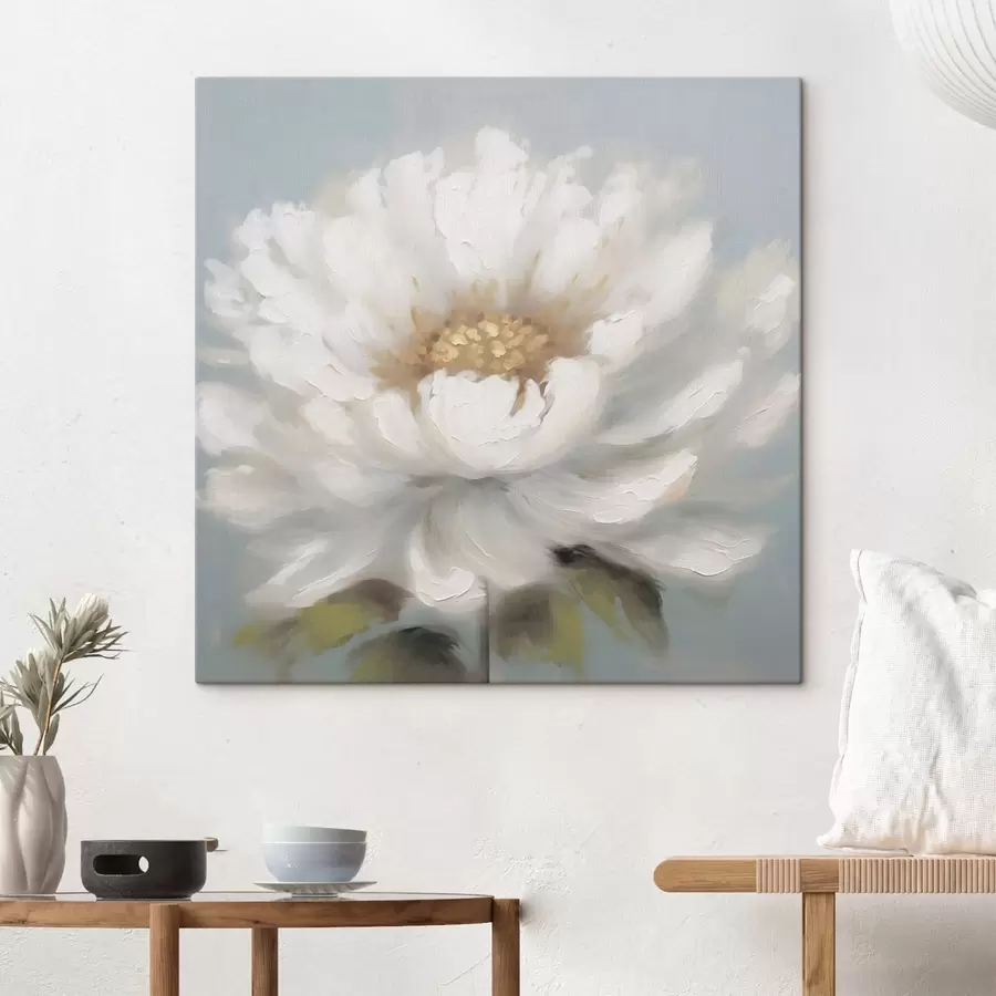  Schilderijen witte bloem s43070