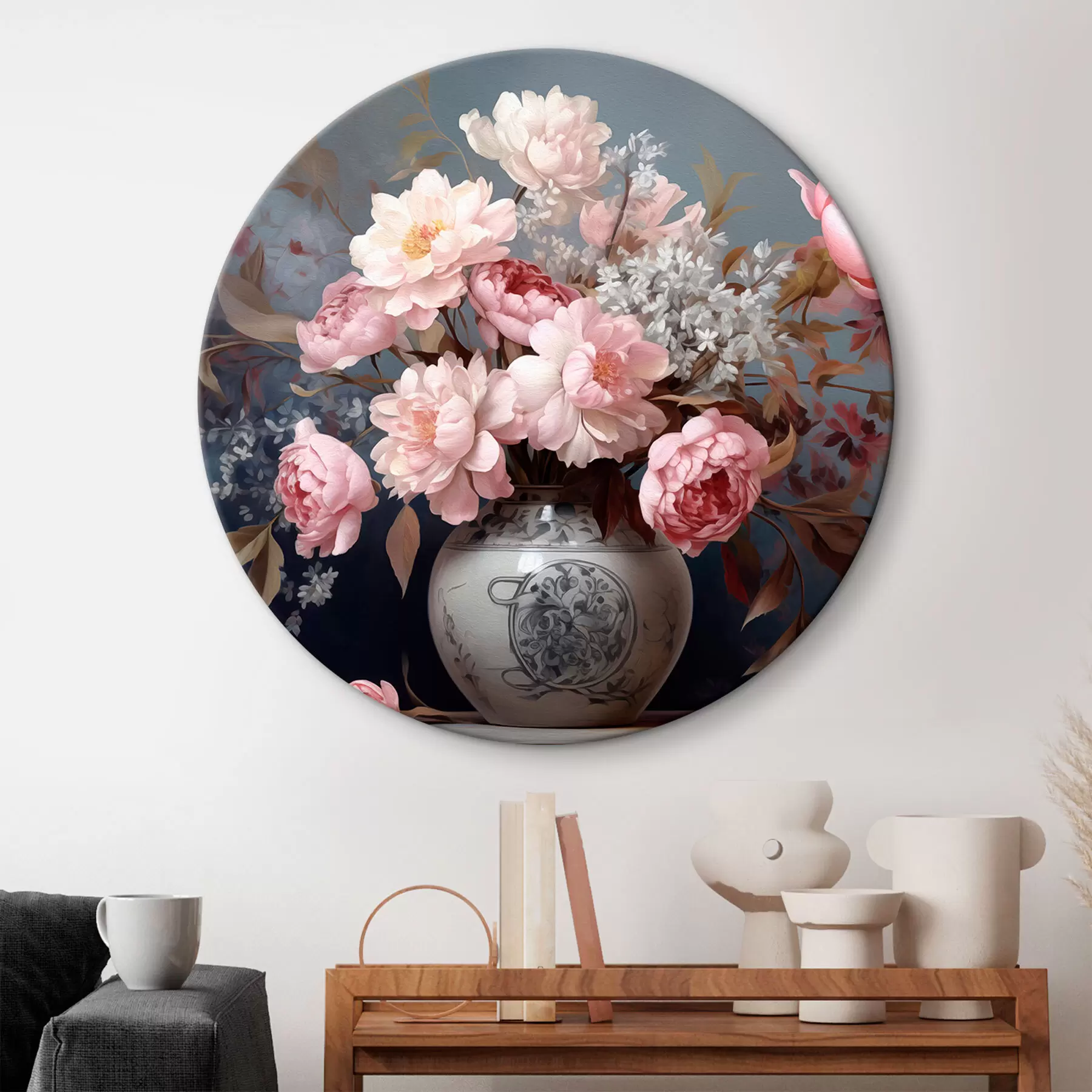  Peintures Vase vintage avec fleurs r43038