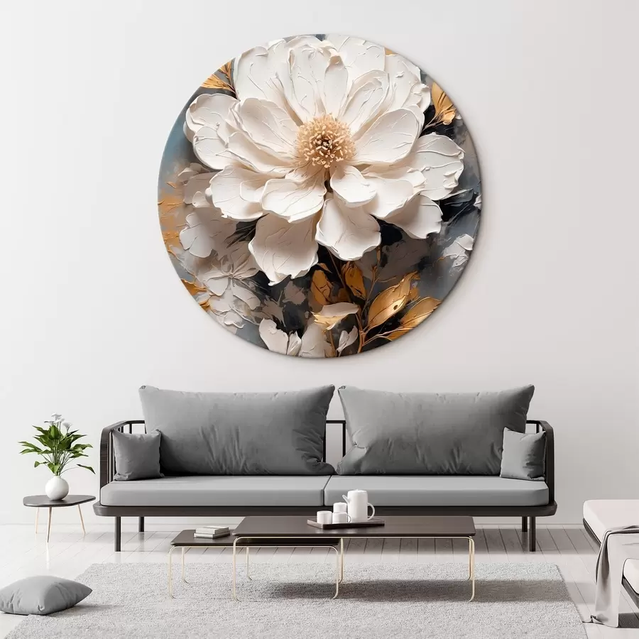  Schilderijen witte bloem r43090