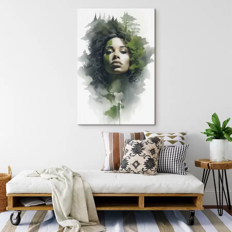  Peintures Personnes, image abstraite d'une forêt s43260