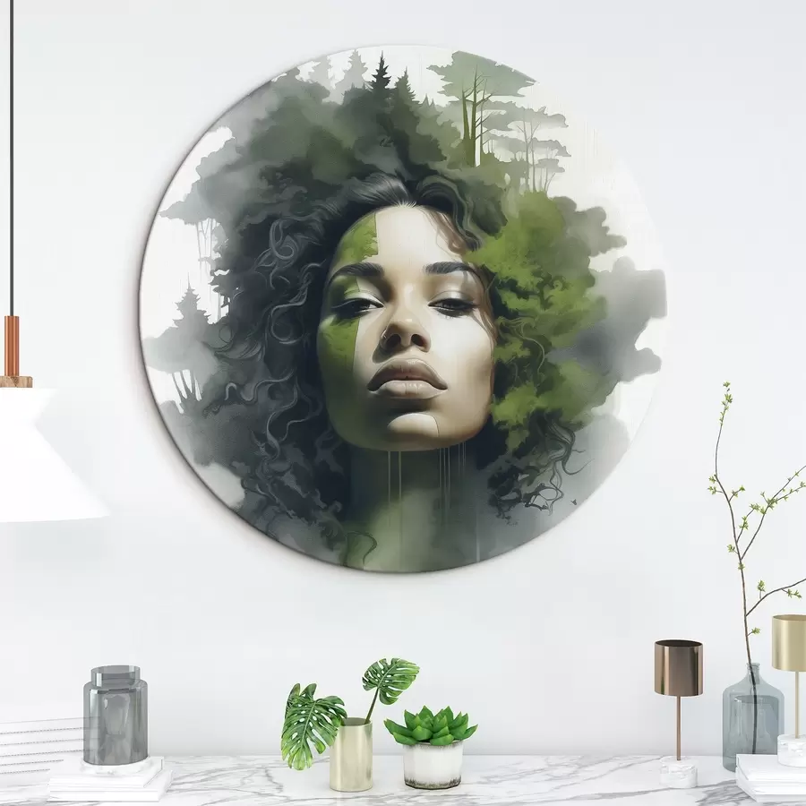  Schilderijen Mensen, abstract beeld van een bos r43260