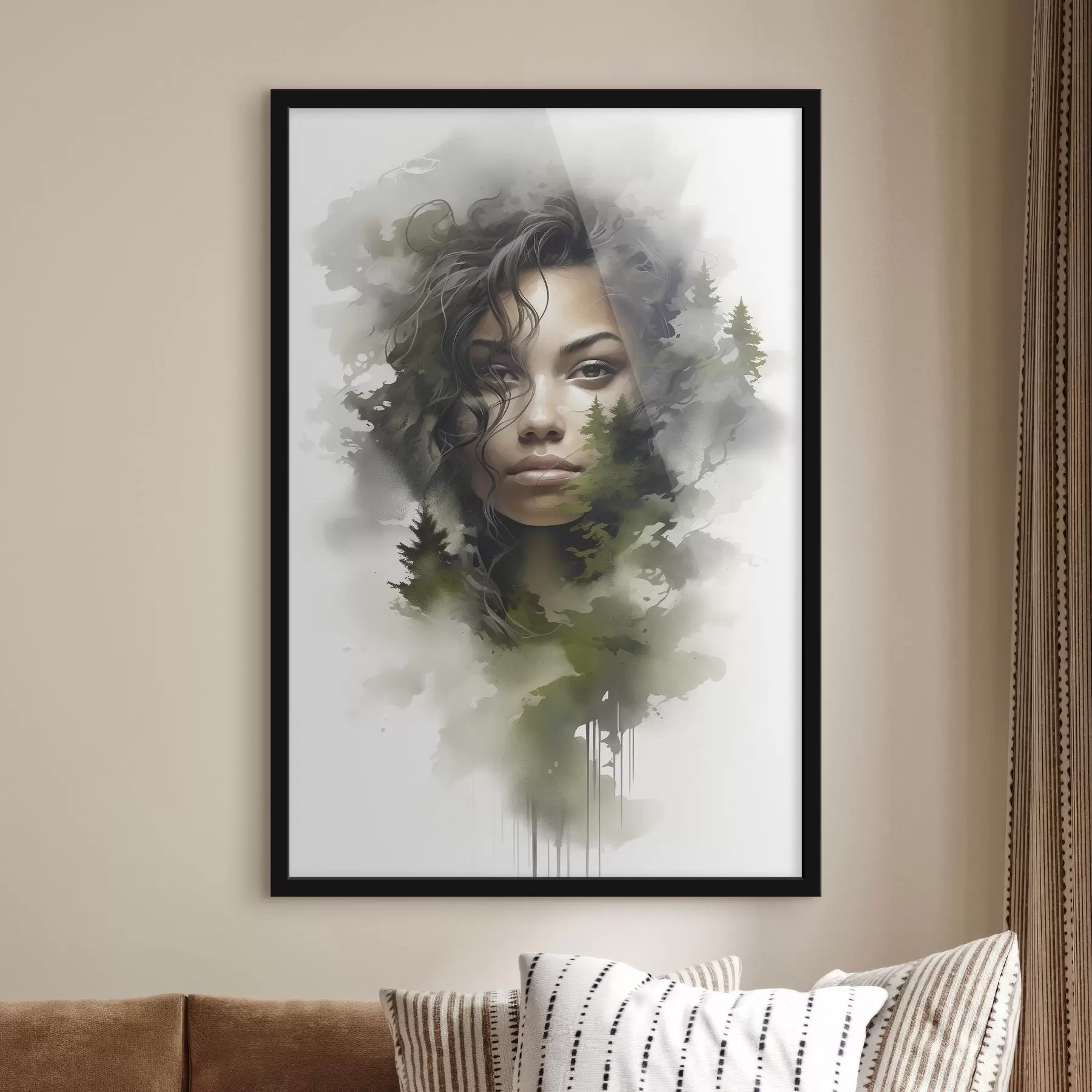 Fotobehang Mensen, abstract beeld van een bos f43259