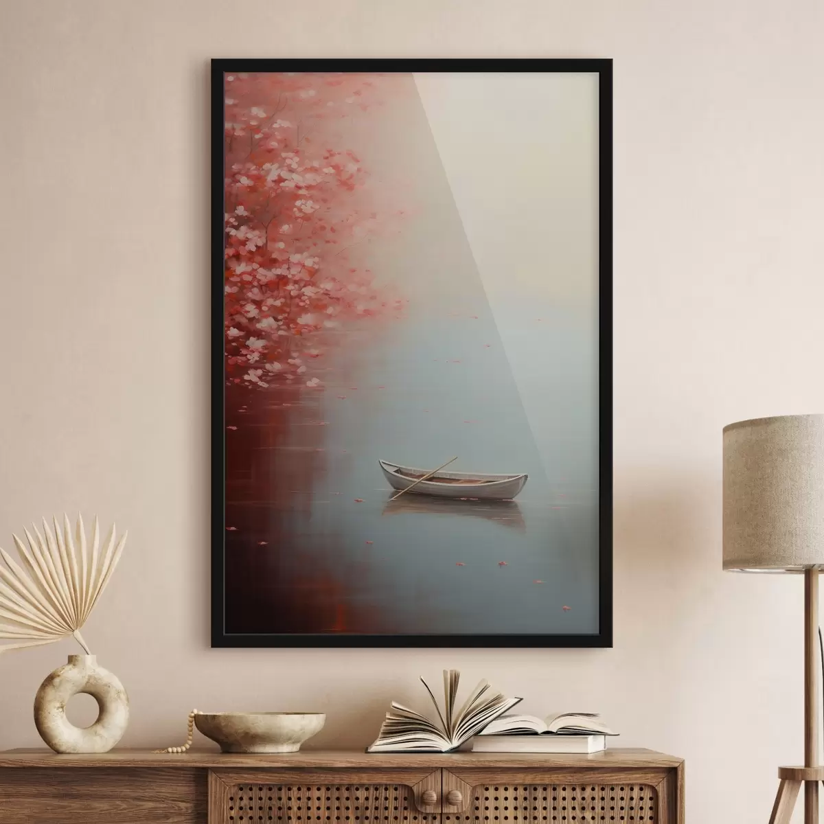 Poster Boot, imitatie olieverfschilderij f43261