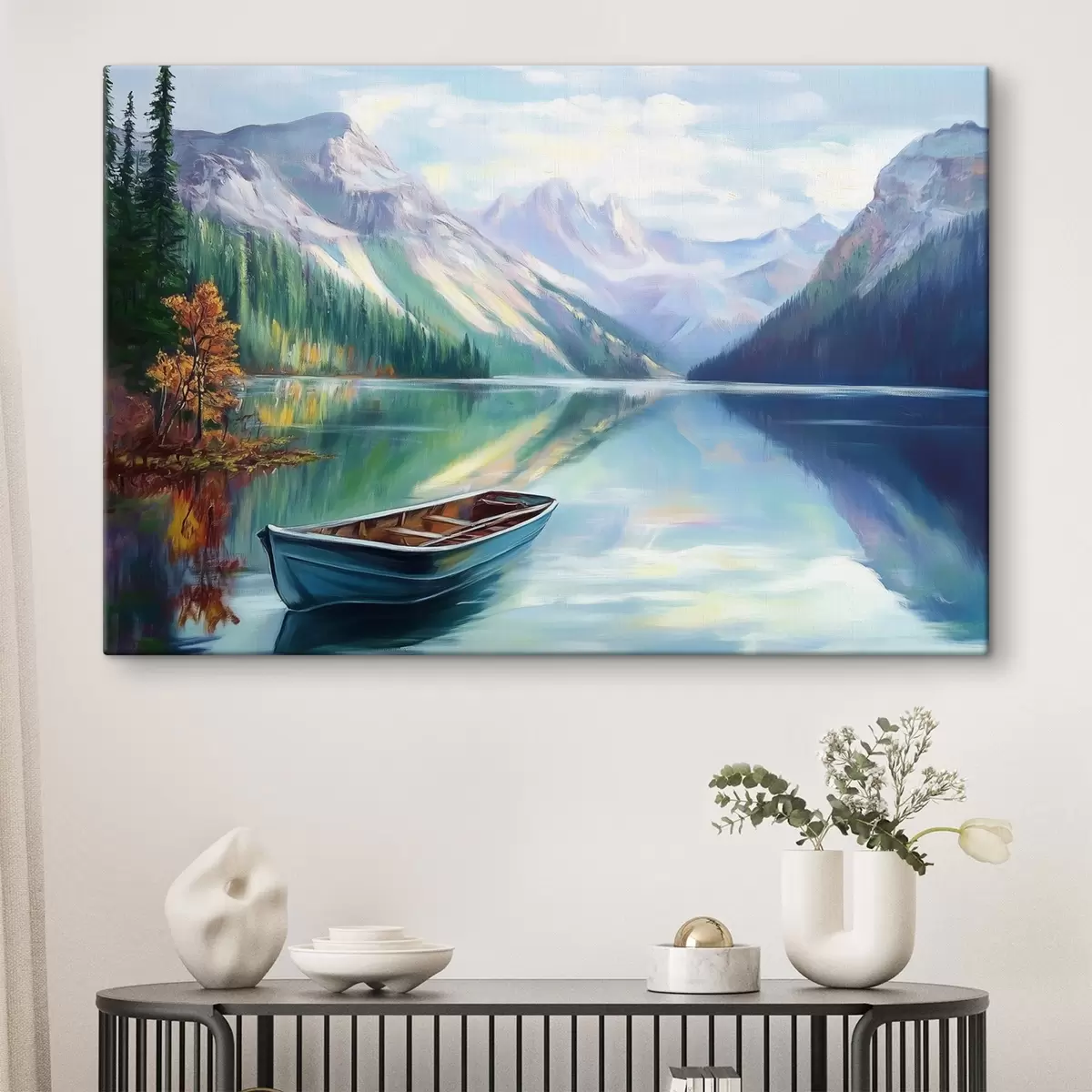  Peintures Beau lac dans les montagnes s43289