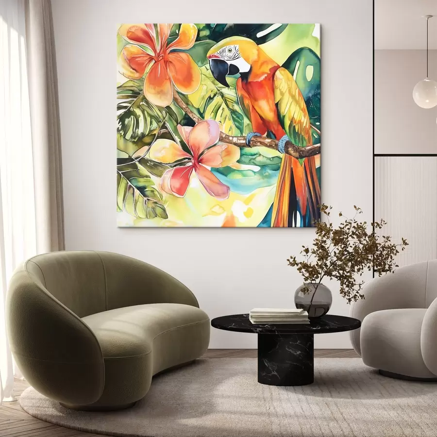 Papier peint photo Perroquet lumineux s43307