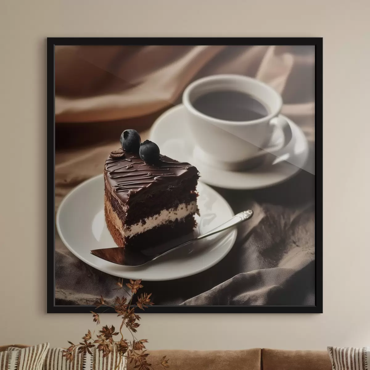 Poster Koffie en taart f43294