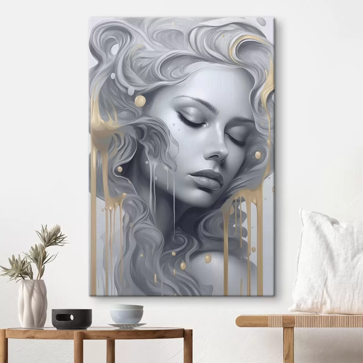  Peintures Portrait aux lignes douces s43278