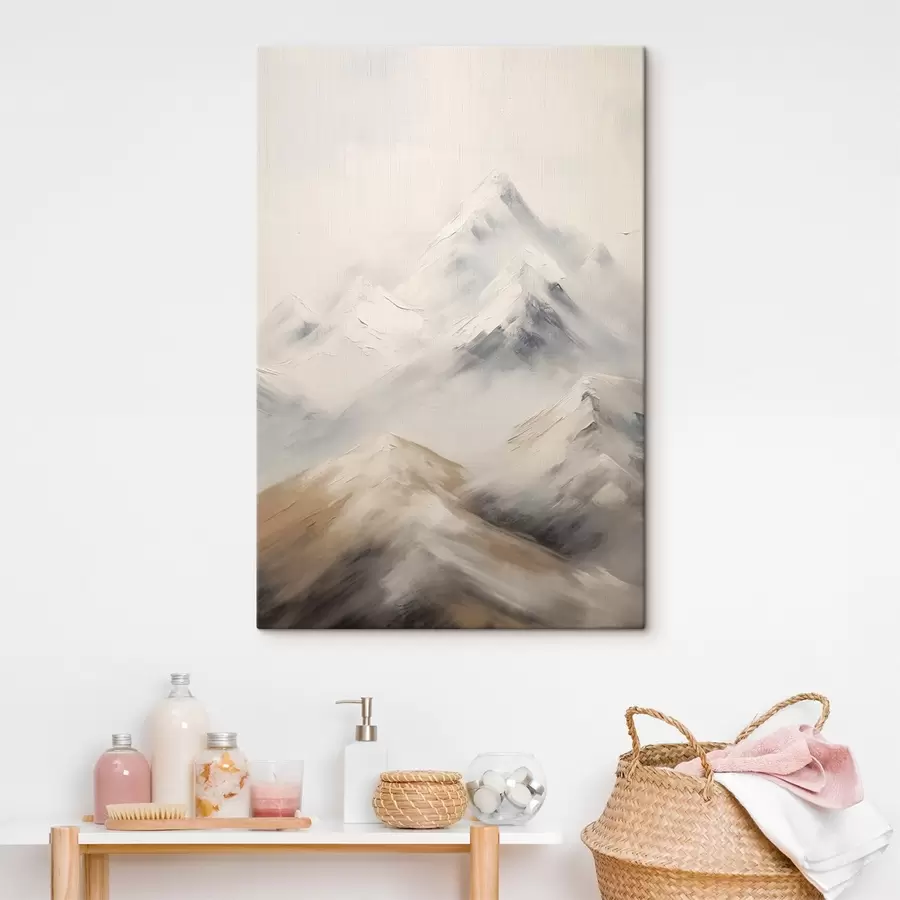  Peintures Pics montagneux brumeux s43285