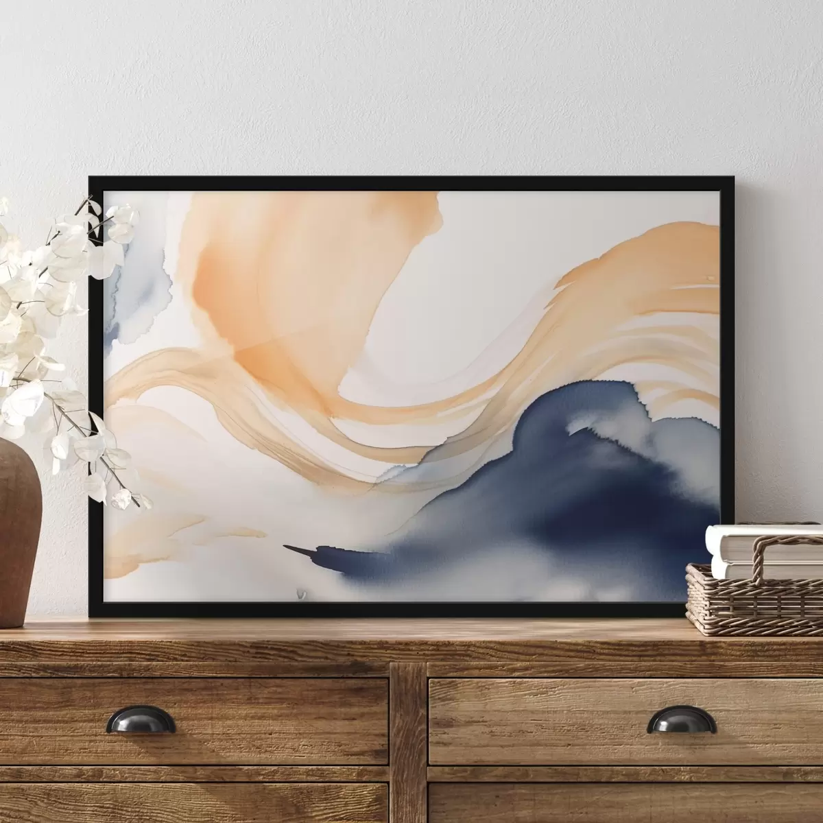 Affiche Traits d'aquarelle abstraits f43264