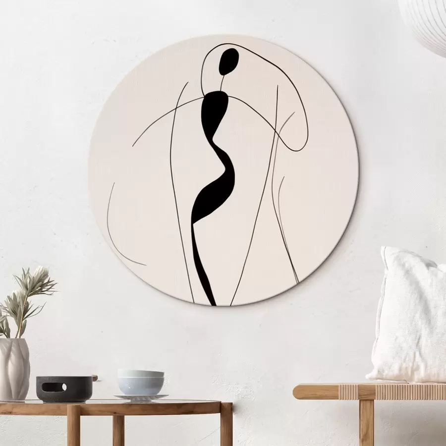  Schilderijen Minimalistisch abstract silhouet r43274