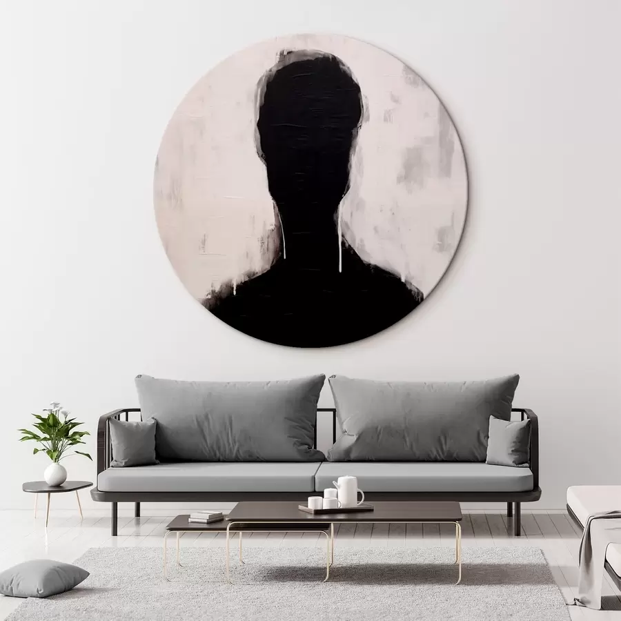  Schilderijen Silhouet op een witte achtergrond r43275