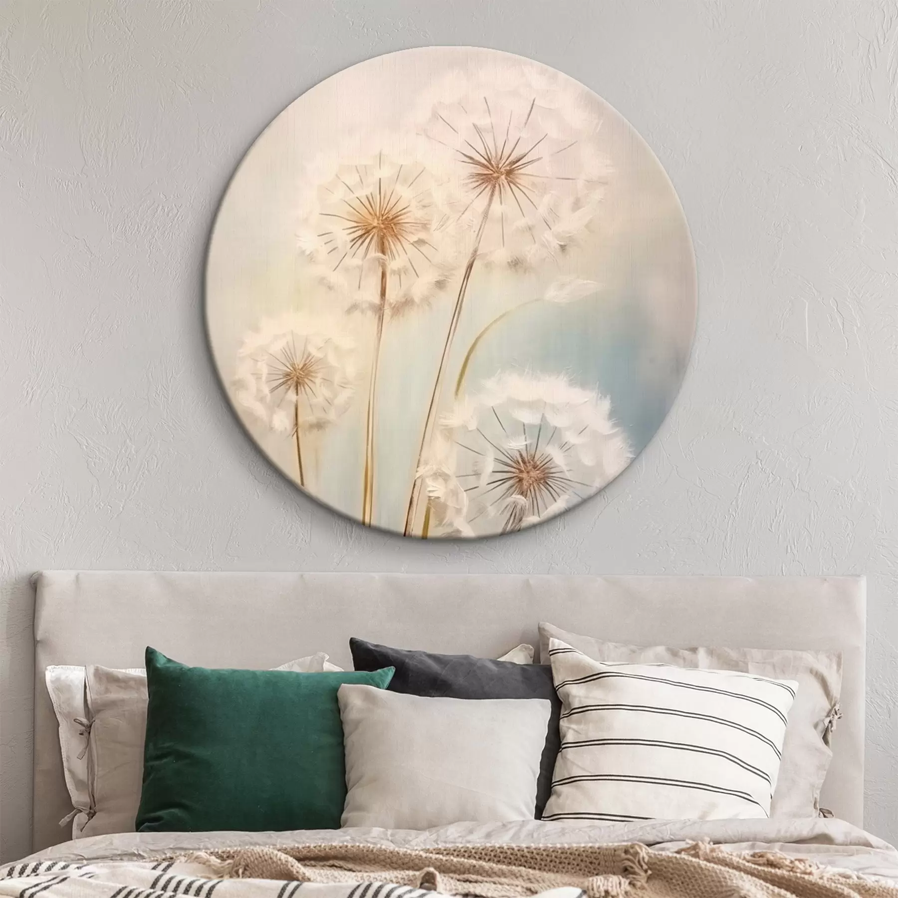  Peintures Pissenlits délicats sur fond pastel r43279