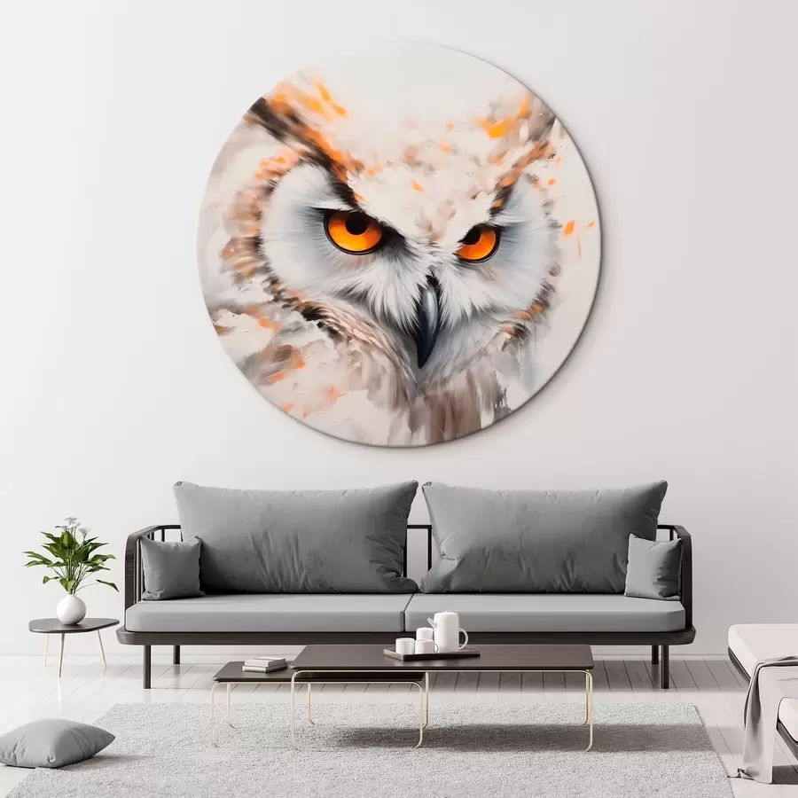  Schilderijen Mystieke blik van een uil r43283