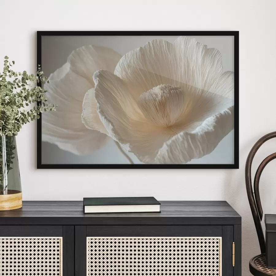 Fotobehang Grote beige bloem f43332