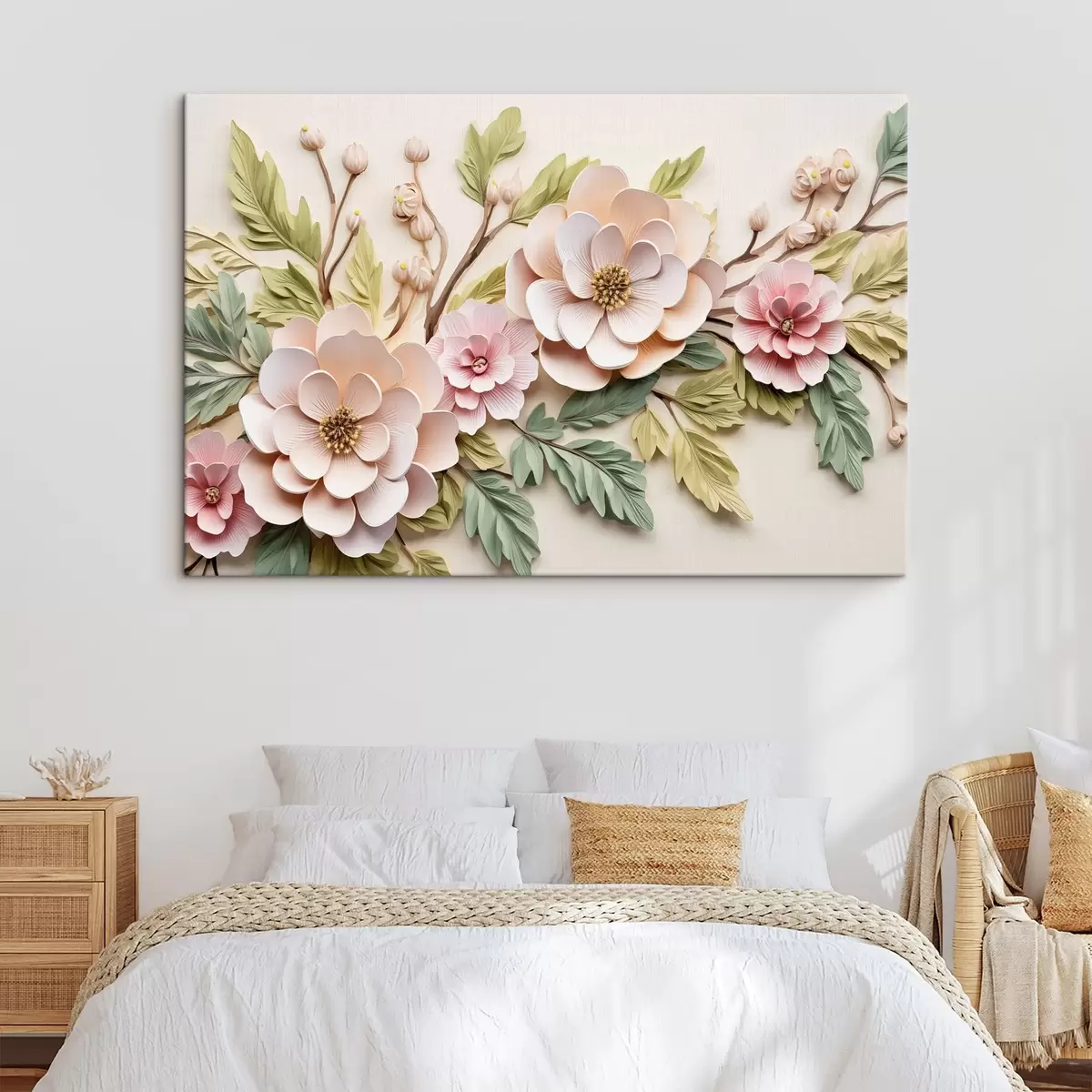  Peintures Grandes branches de fleurs, imitation de moulage s43333