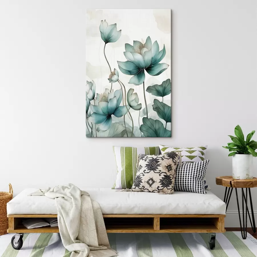  Peintures Composition d'aquarelle, lotus s43339