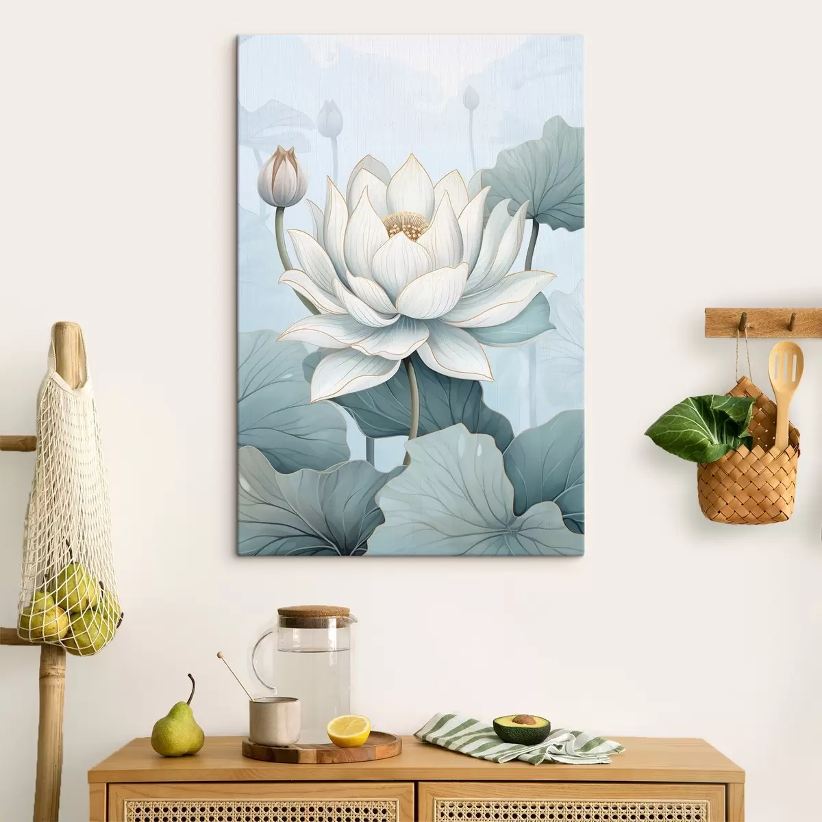  Peintures Fleurs de lotus, imitation d'aquarelle s43340