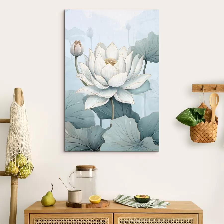  Peintures Fleurs de lotus, imitation d'aquarelle s43340