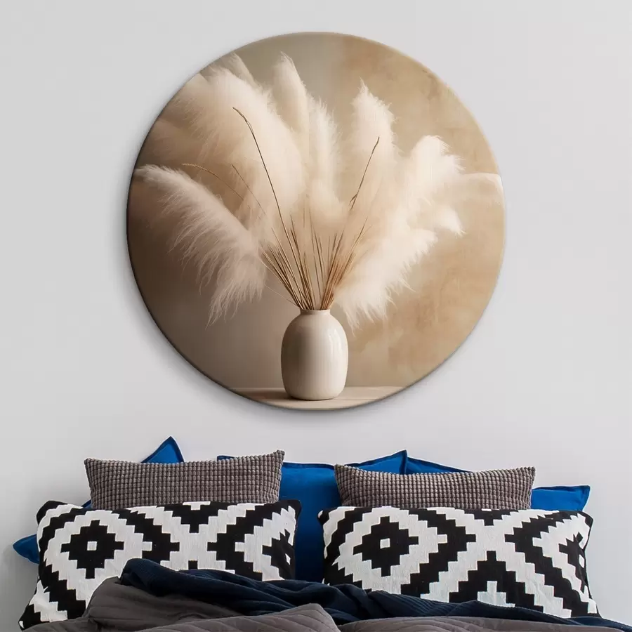  Peintures Branches de roseaux touffues dans un vase sur la table r43338