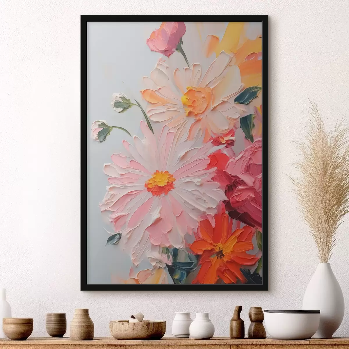 Affiche Peinture d'imitation de fleurs lumineuses f43343