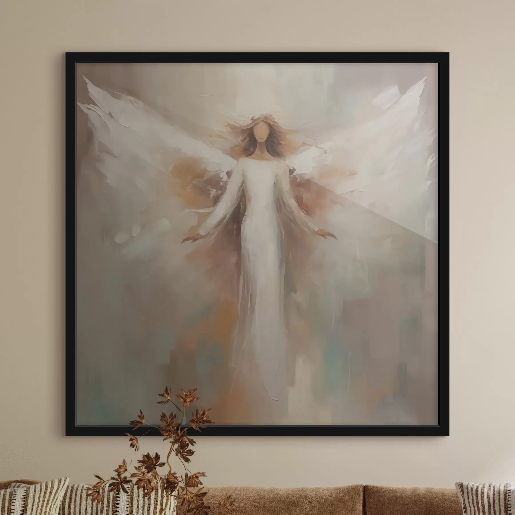 Fotobehang Abstractie van engelen f43351