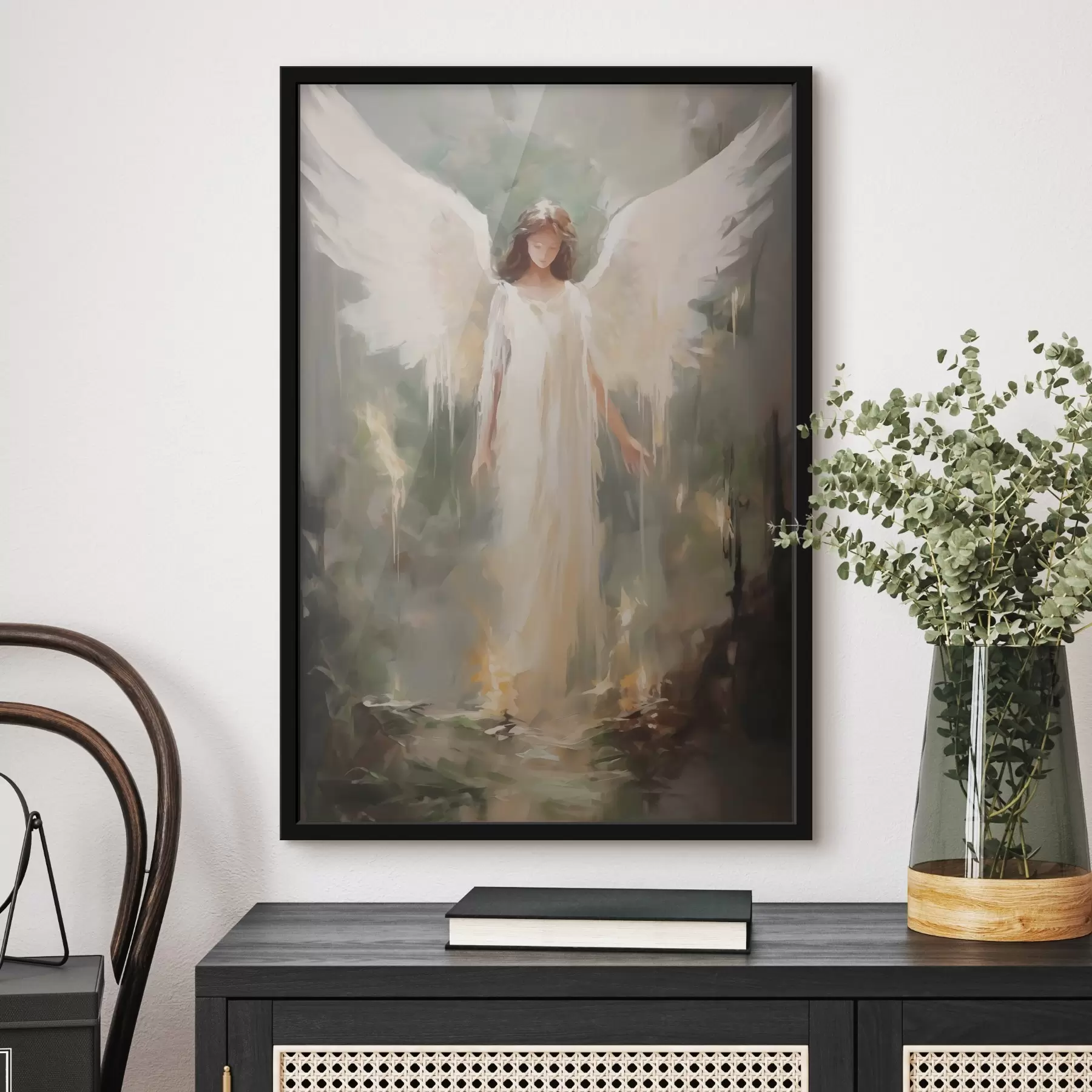 Papier peint photo Peinture abstraite imitation ange f43353