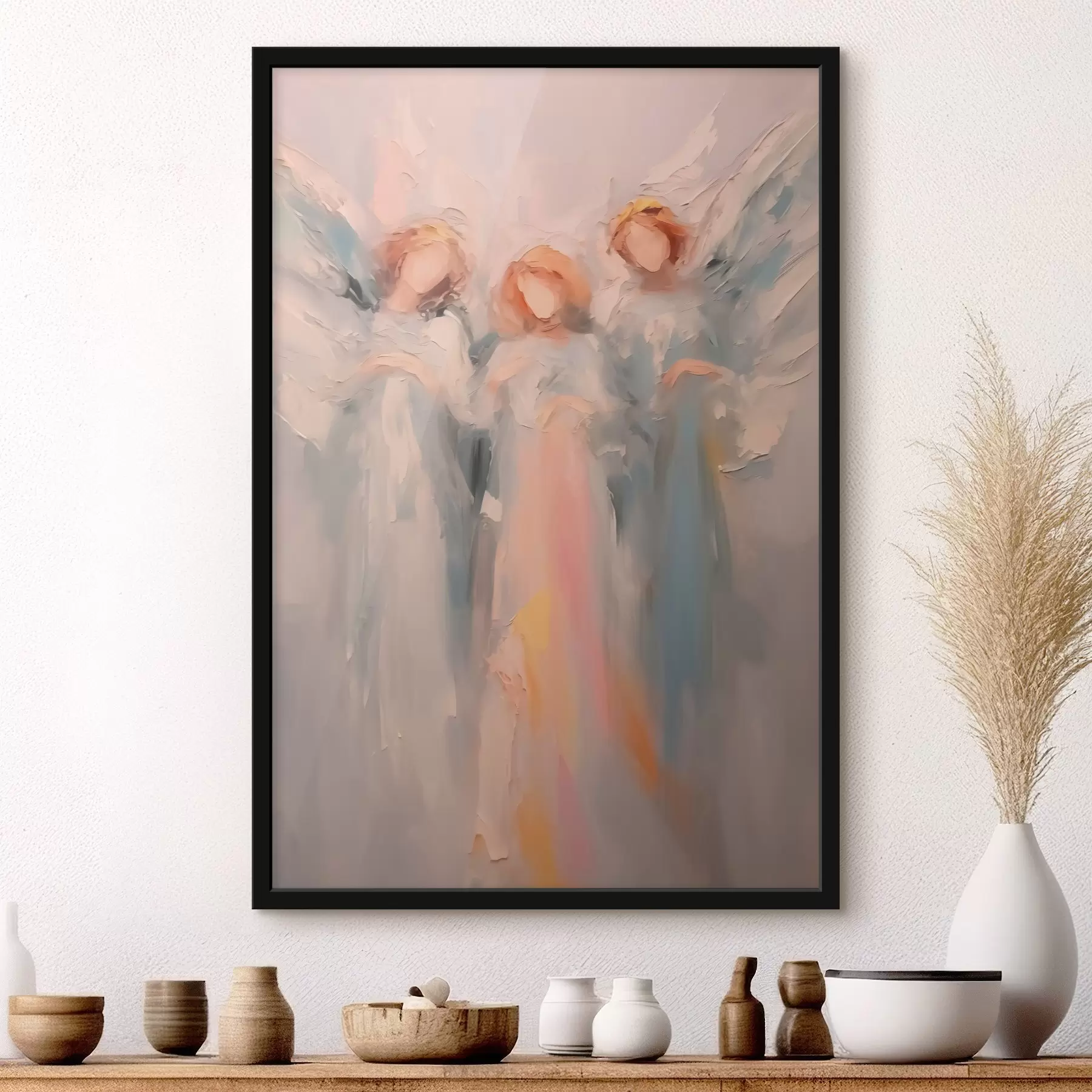 Fotobehang Engelen imitatieschilderij f43355