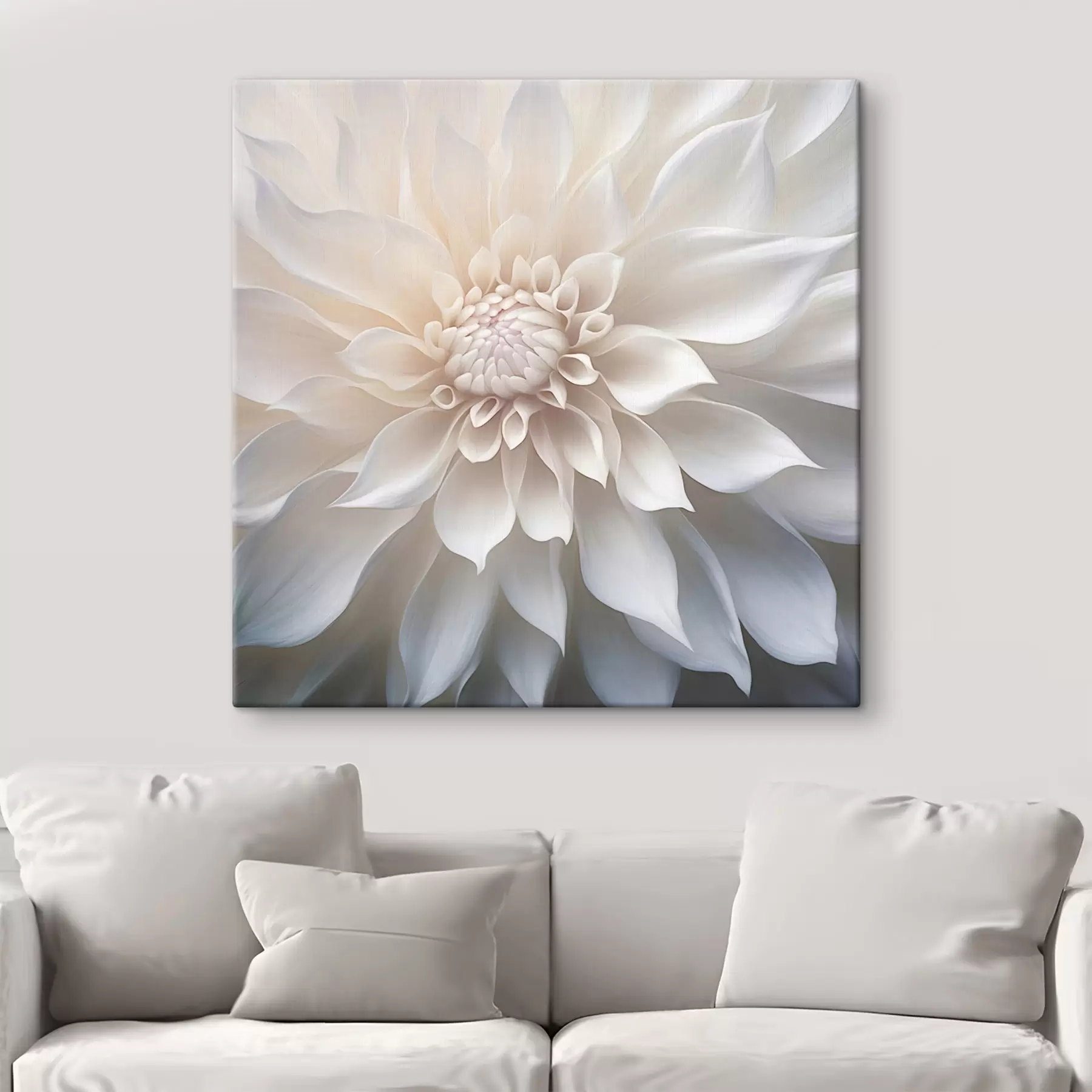 Fotobehang Delicate chrysant in rustige tinten s43384