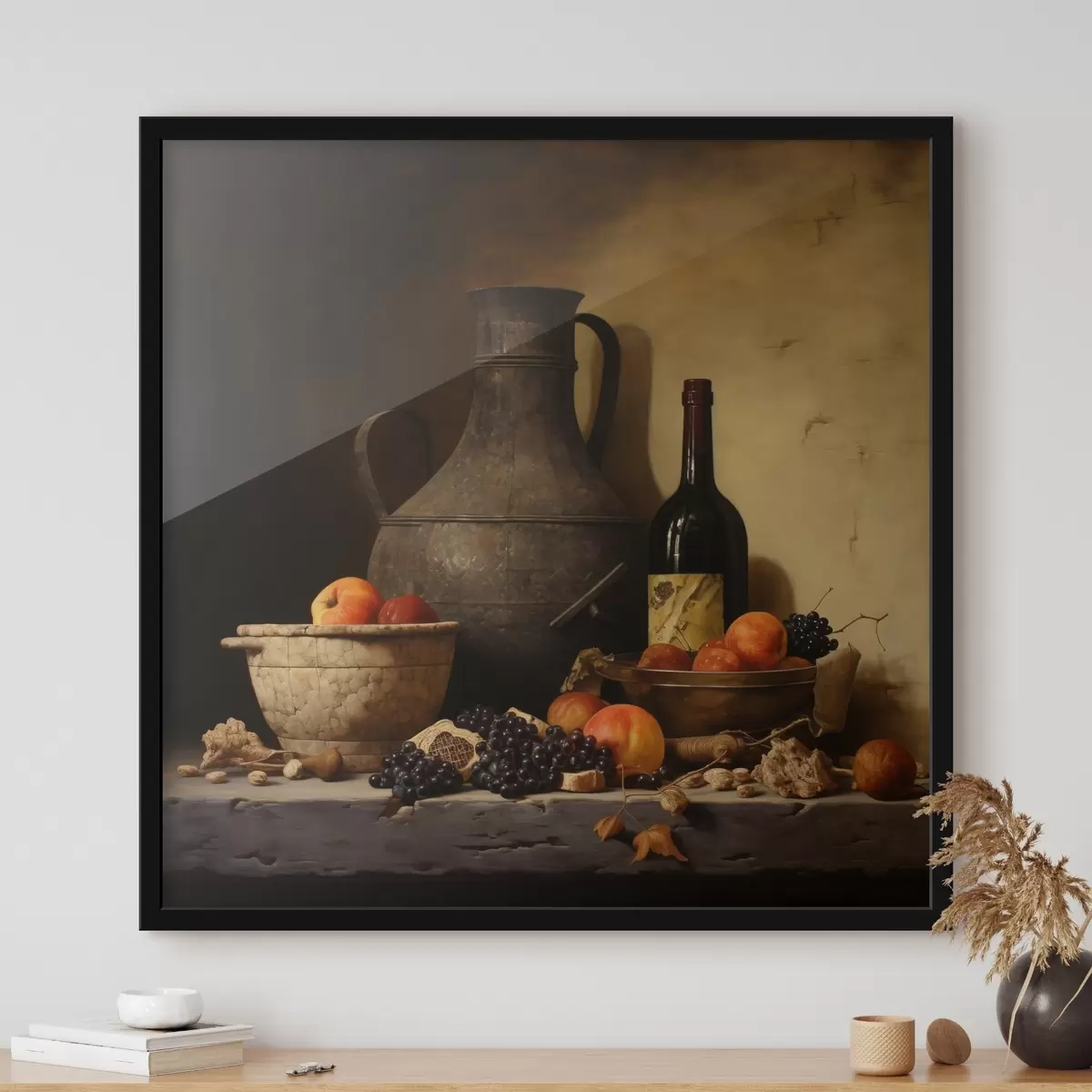 Poster Klassiek stilleven met warme verlichting f43369