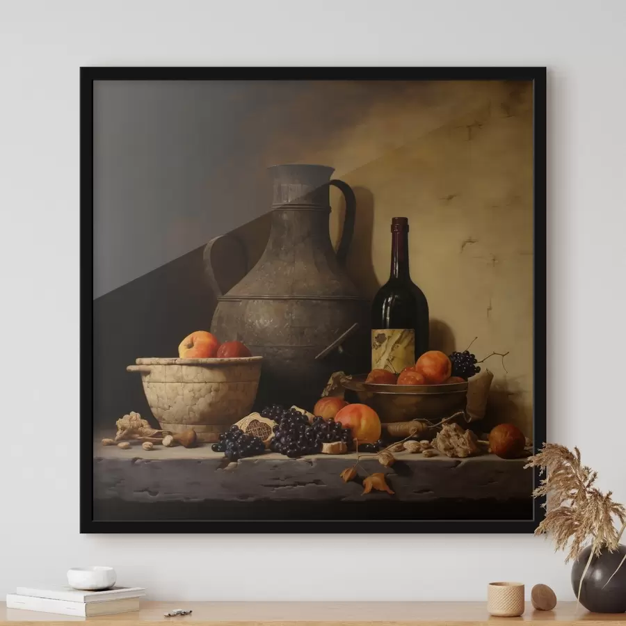 Fotobehang Klassiek stilleven met warme verlichting f43369