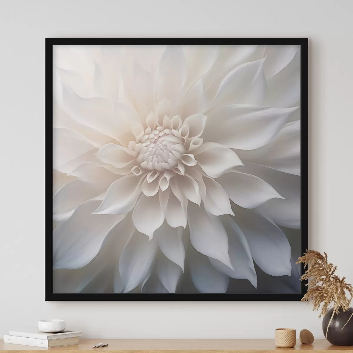 Poster Delicate chrysant in rustige tinten f43384